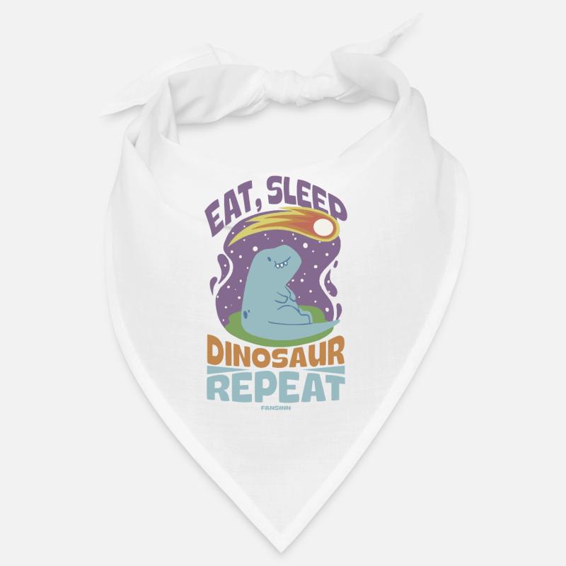 Manger dormir dinosaure répéter Bandana