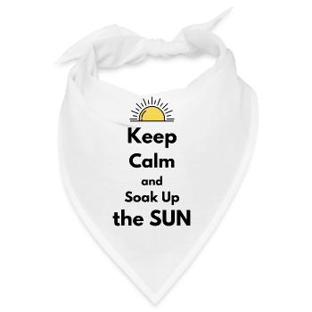 Genieße die Sonne - Bandana - Weiß - Vorne