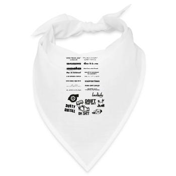 Tuning Club peinlicher wirds nicht - Bandana - Weiß - Vorne