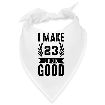 look good 23 - Bandana - Weiß - Vorne