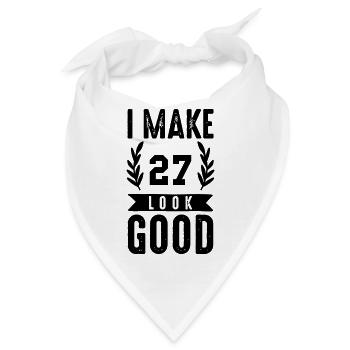 look good 27 - Bandana - Weiß - Vorne