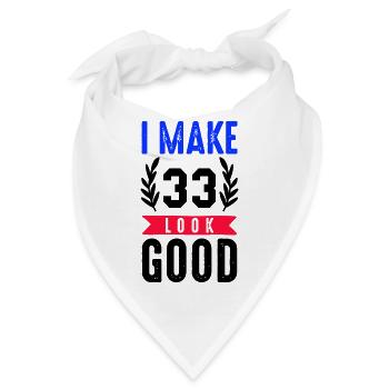 look good 33 - Bandana - Weiß - Vorne