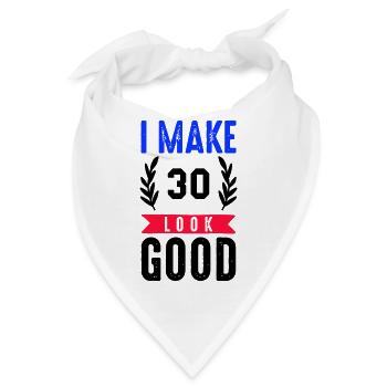 look good 30 - Bandana - Weiß - Vorne