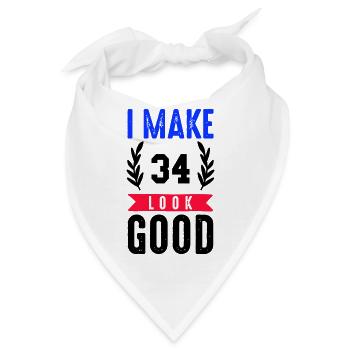 look good 34 - Bandana - Weiß - Vorne