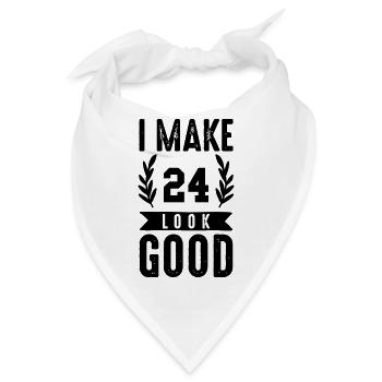 look good 24 - Bandana - Weiß - Vorne
