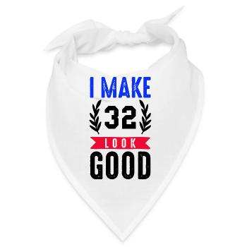 look good 32 - Bandana - Weiß - Vorne