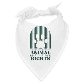 Animal Rights - Bandana - Weiß - Vorne