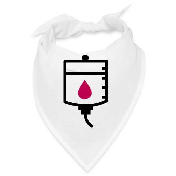 Arzt Therapie Behandlung Tropf - Bandana - Weiß - Vorne