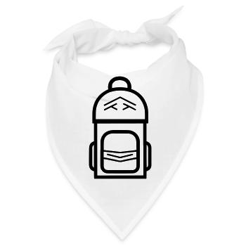 Rucksack - Bandana - Weiß - Vorne
