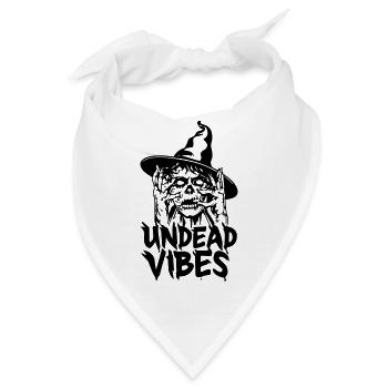 Halloween-Geschenk 'Undead Vibes', Zombie - Bandana - Weiß - Vorne