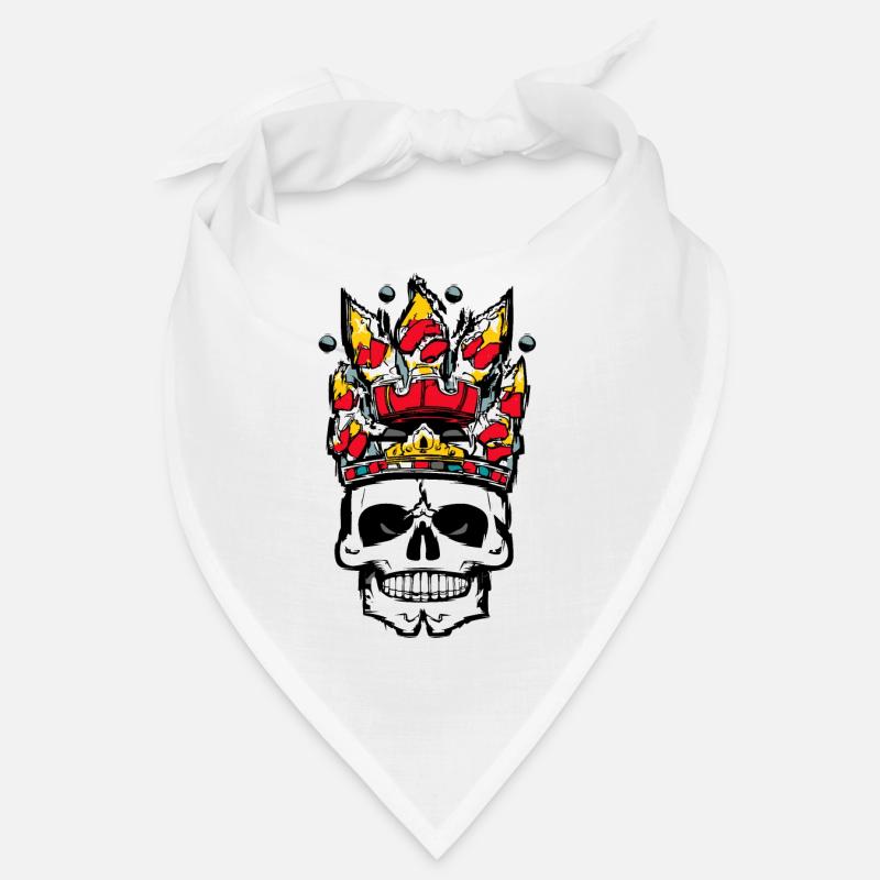 Totenkopf mit Krone Bandana