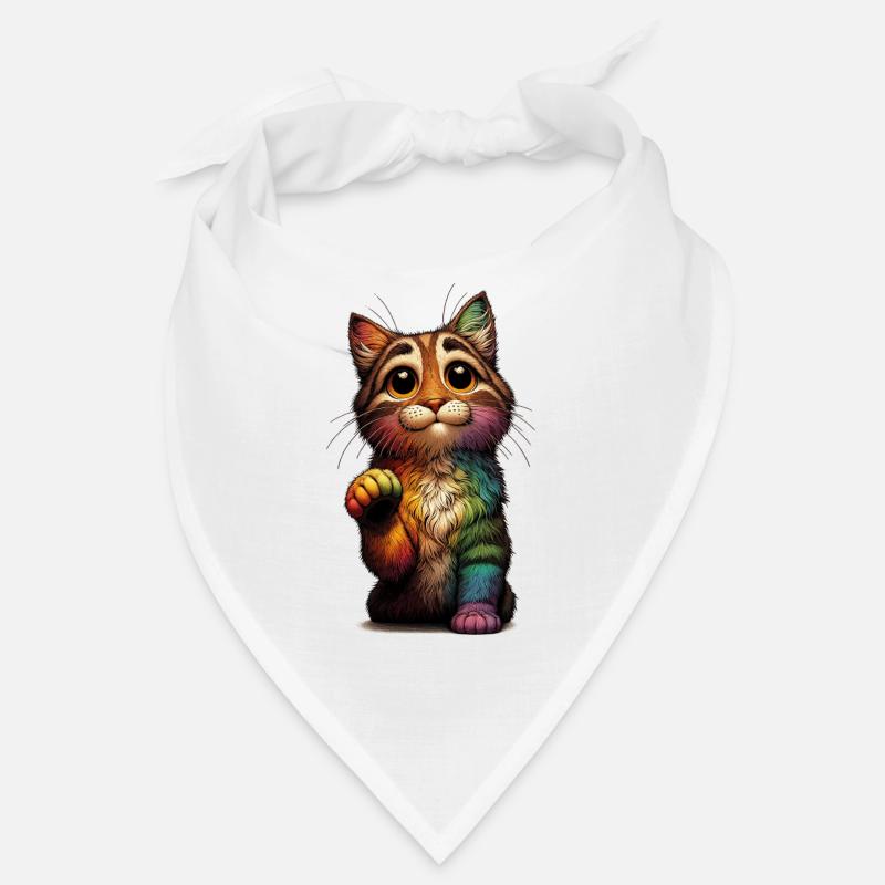 Bettelnder Regenbogen Kater Bandana