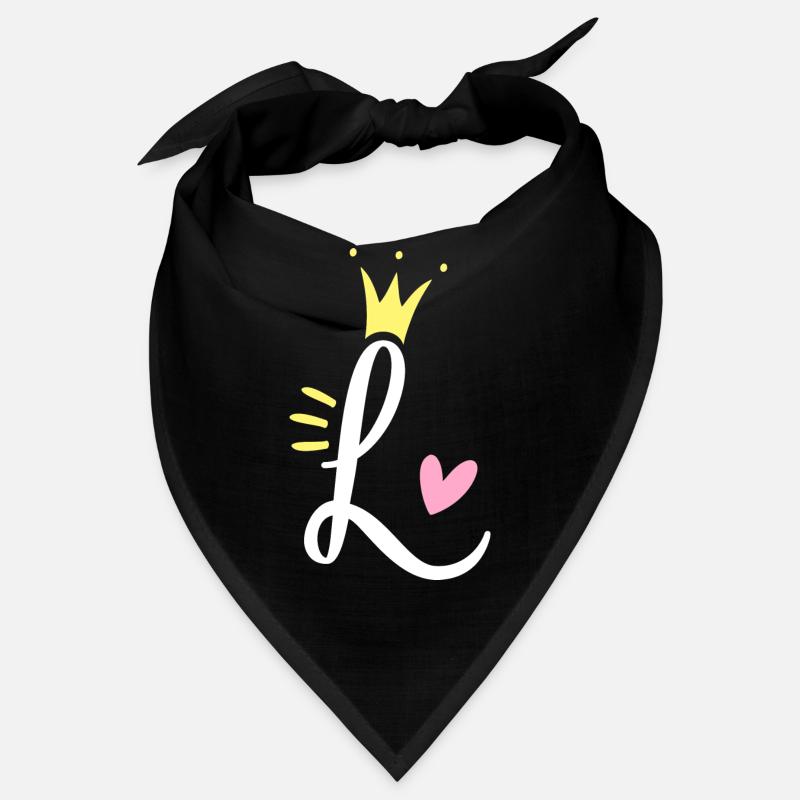 Lettre L Lettre initiale Couronne Bandana