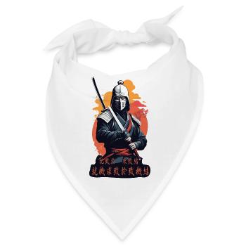 Samurai, Weg des Krieger - Bandana - Weiß - Vorne