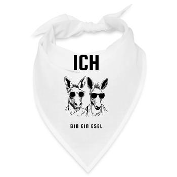 Ich bin ein Esel - Bandana - Weiß - Vorne