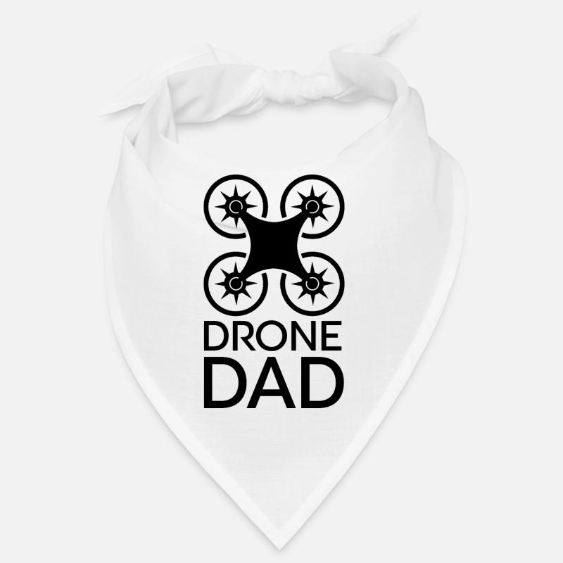 Drone Dad Cool Dad Funny Sayings Flying Logo Bandana