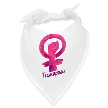 Frauenpower - Weiblichkeit weiblich Zeichen - Bandana - Weiß - Vorne