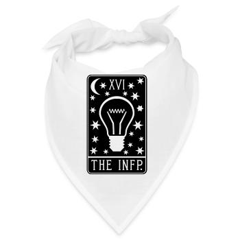 INFP Tarot Card - Introvert Myers Briggs (MBTI) - Bandana - Weiß - Vorne