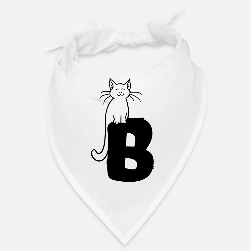 Katze Buchstabe B Bandana