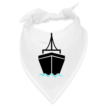 schiff 2 - Bandana - Weiß - Vorne