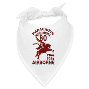 Pegasus Arnhem Oosterbeek Fallschirmjägerregiment 80. - Bandana - Weiß - Vorne