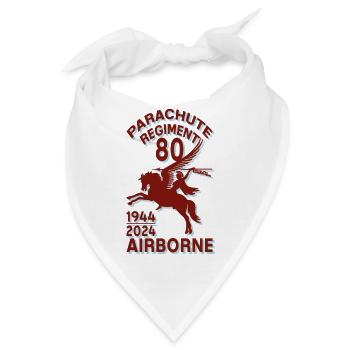 Pegasus Arnhem Oosterbeek Fallschirmjägerregiment 80. - Bandana - Weiß - Vorne