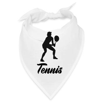 tennis spielerin - Bandana - Weiß - Vorne