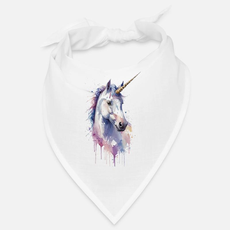 Ätherisches Einhorn - Aquarell Bandana