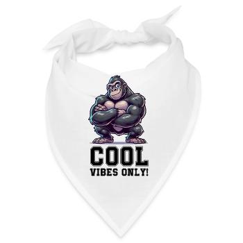 gorilla funny cool - Bandana - Weiß - Vorne