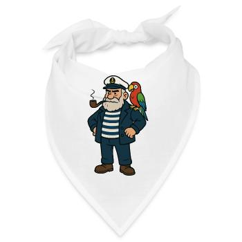 seemann comic - Bandana - Weiß - Vorne