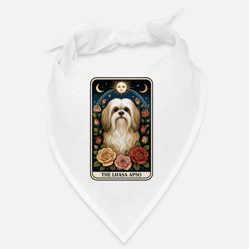 Lhasa Apso - Bandana - Weiß
