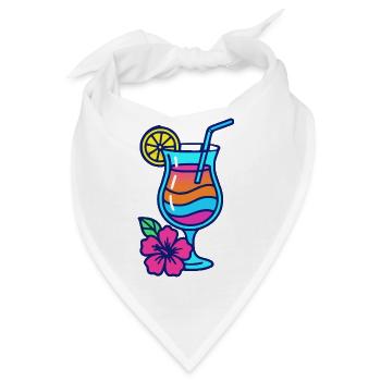 cocktail - Bandana - Weiß - Vorne