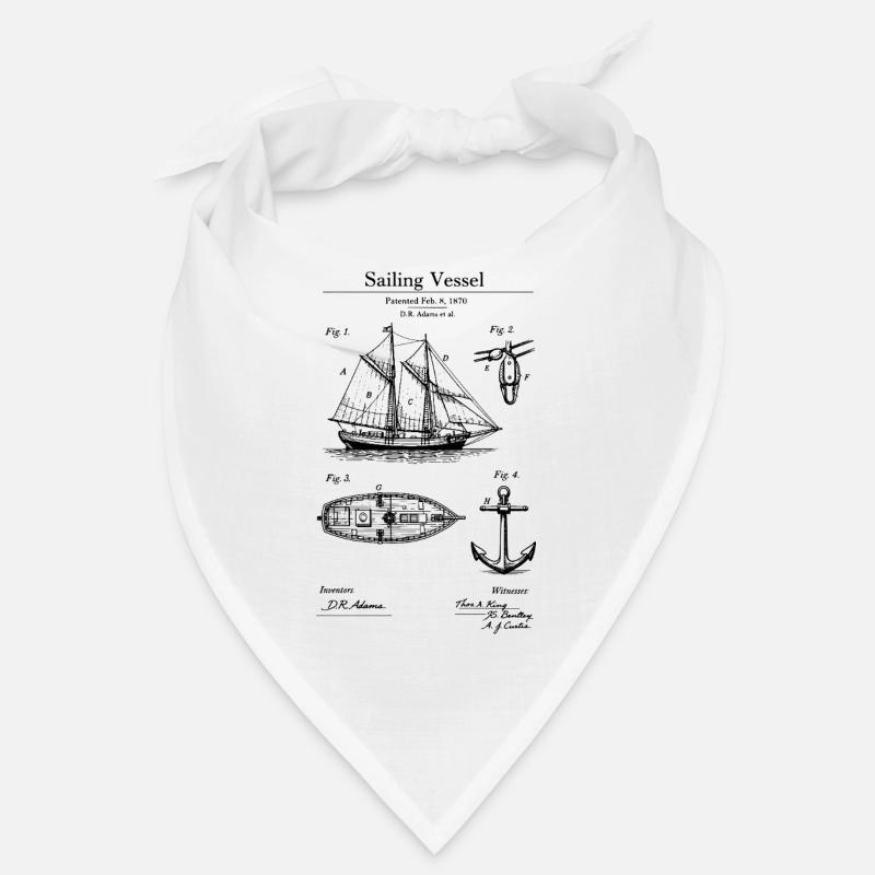 Conception classique du plan de navire à voile Bandana