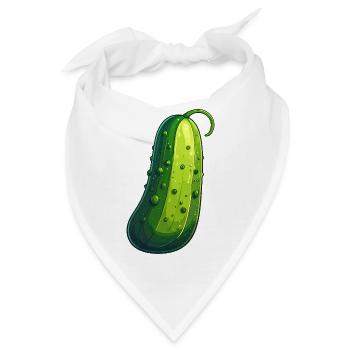 Gurke - Bandana - Weiß - Vorne