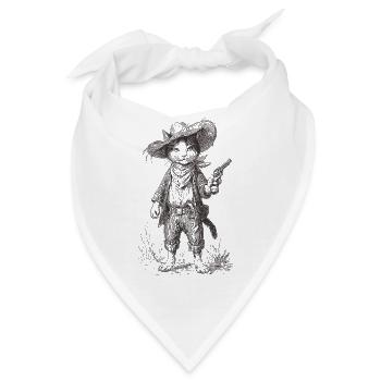 Katzenbandit - Bandana - Weiß - Vorne