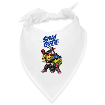 Spray Graffiti – Urban Street Duo - Bandana - Weiß - Vorne