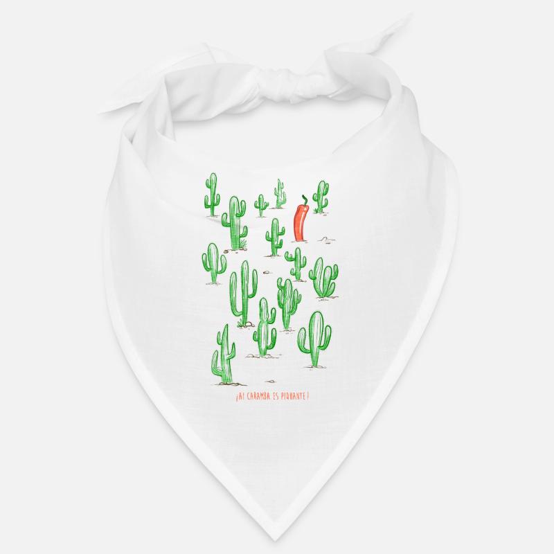 Cactus coloré et piment rouge Bandana