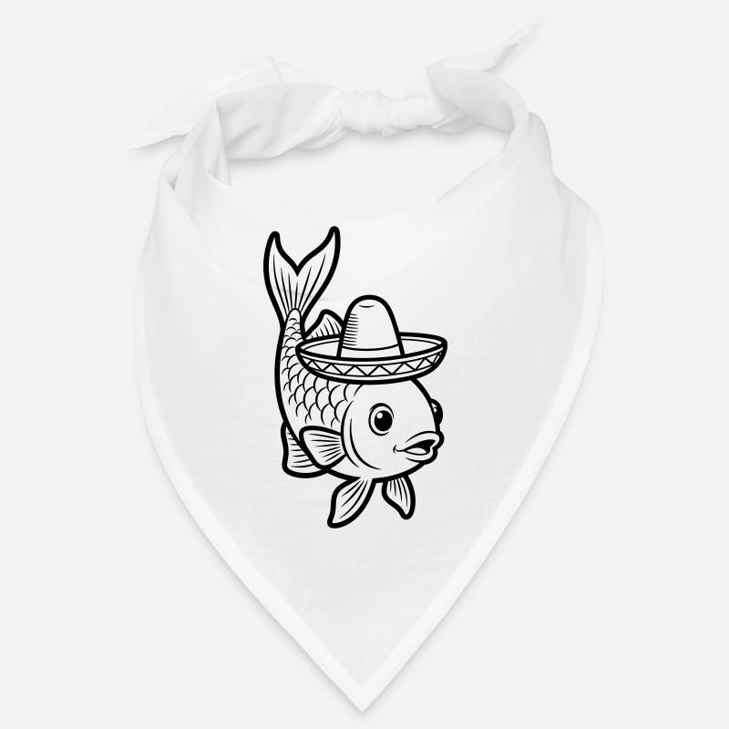 fish sombrero Bandana