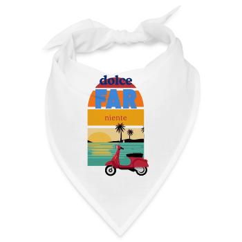 Dolce Far Niente Retro Sunset - Bandana - Weiß - Vorne