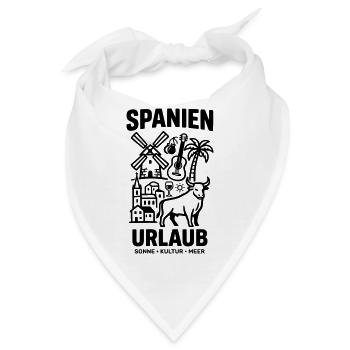 Spanien Urlaub - Bandana - Weiß - Vorne