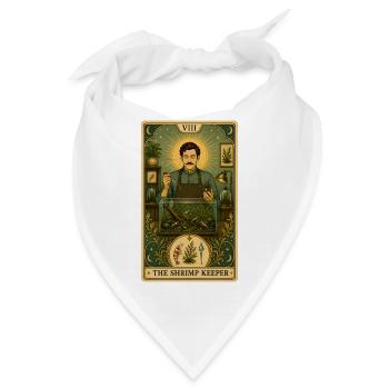 Garnelenhalter | Aquarium Tarot - Bandana - Weiß - Vorne