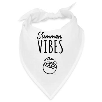 Summer Vibes mit Kokosnuss-Cocktail - Bandana - Weiß - Vorne