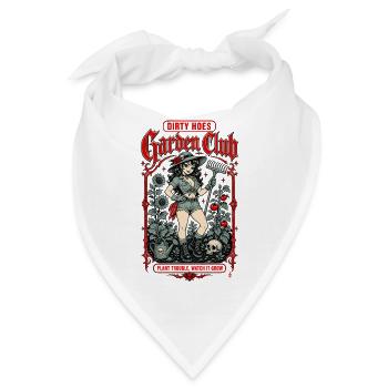 Dirty Hoes Garden Club Pflanzenprobleme - Bandana - Weiß - Vorne