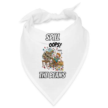 Spill the Beans – Lustige, wörtliche Idiom-Zeichentrickserie - Bandana - Weiß - Vorne