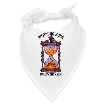Magische Halloween-Sanduhr - Bandana - Weiß - Vorne