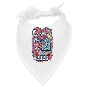 Capri Surfing Paradise - Bandana - Weiß - Vorne