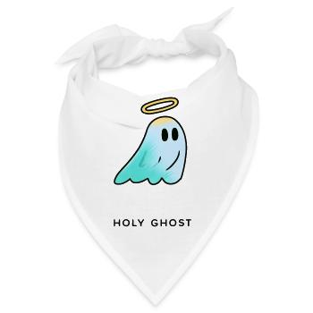 Haly Ghost: Sanfter Leuchtgeist - Bandana - Weiß - Vorne