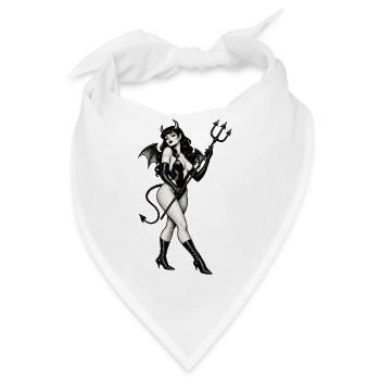 HÖLLE AUF ABSÄTZEN - Bandana - Weiß - Vorne