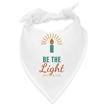 Be The Light – Matthew 5:16 Christian - Bandana - Weiß - Vorne