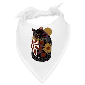 SONNENBLUMENKATZE - Bandana - Weiß - Vorne